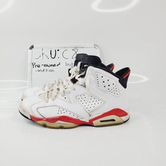Jordan Other - Jordan Mens White 6 Retro Infrared 384664-103 Athletic Sneaker Shoes Size 10